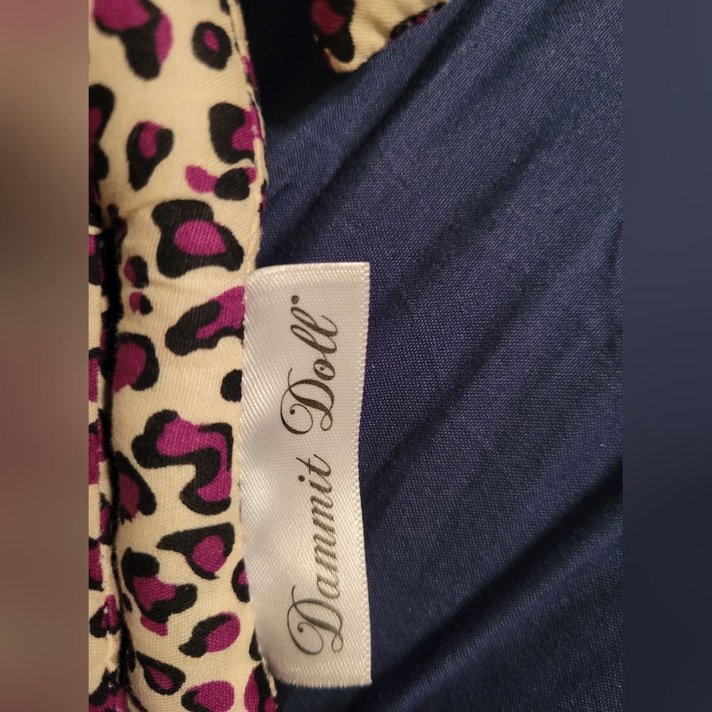 Leopard Print Dammit Doll Keychain - Picture 2 of 4